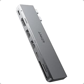 547 USB-C Hub (7-in-2) for MacBook, Compatible With Thunderbolt 4 Port, 4K HDMI, USB-C and 2 USB-A Data Ports for MacBook Pro 13 Inch, MacBook Air M1 / M2, and More