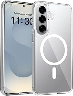 Transparent Magnetic Case for Samsung Galaxy S26 Plus [Compatible with MagSafe] Military Grade Shockproof & drop-proof, Anti-Scratch Clear Back Phone Protection Cover(Clear