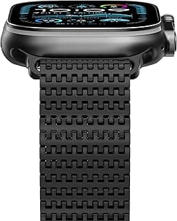 NewWays Grade 2 Titanium/Stainless Steel Band Compatible with Apple Watch Ultra 3 2 1 49mm Series 11 10 46mm 42mm Series 9 8 7 45mm 41mm 44mm 40mm SE 6 5 4, Rugged iwatch Link Bracelet for men