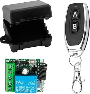 مفتاح تحكم عن بعد DC 12V بتردد 433Mhz، لوحة استقبال ريلي لاسلكية 10A مع 2 ريموت، وحدة تحكم لاسلكية DIY مع موصل DC لباب الجراج، البوابة، الإضاءة، والموتور