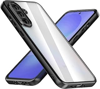 Galaxy A17 Clear Case Shockproof TPU Bumper with Black Edges 360 Degree Shockproof Protective Case Cover for Samsung Galaxy A17 Non-Yellowing Camera Protection Designed for Samsung Galaxy A17