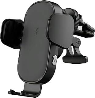 Car Phone Holder with 15W Fast Wireless Charging - by Next Store - Air Outlet Mount - Compatible with Qi Devices - Secure and 360° Rotatable Design