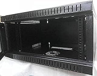راك 6U مقاس 30 سم (أسود، 450mmx600mm)