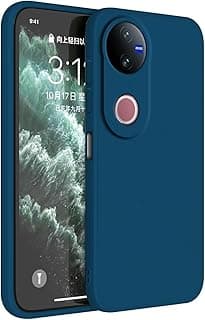 Case for Vivo V50 5G / Vivo V50e (6.77 Inches) Case Cover, TPU Silicone Skin Protective Case – Sapphire Blue