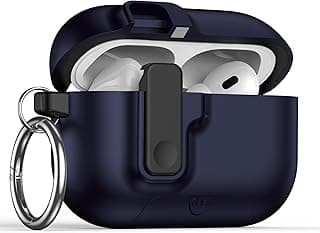 جراب مودرن بقفل لـ ابل AirPods Pro الجيل الثالث (2025): تصميم أنيق بحماية قفل متوافق مع Airpods Pro 3 (أزرق)