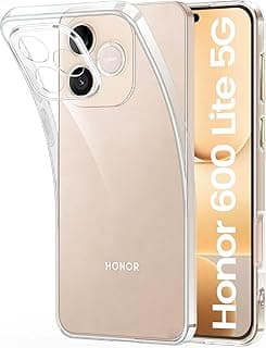 Anti-Yellowing Case for Honor 600 Lite 5G with Camera Protection and Military Shockproof, TPU Ultra Thin Anti-Burning Cover – Transparent
