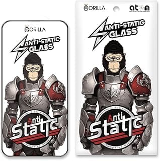 GORILLA Anti-Static Tempered Glass Screen Protector Compatible with Realme Note 50 – 9H Hardness, HD Clarity, Fingerprint & Scratch Resistant, Bubble-Free Installation