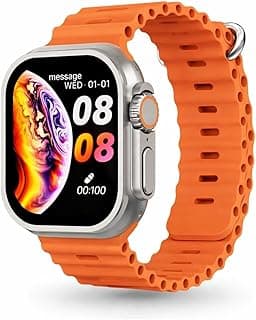 T1000 Ultra 2 Smart Watch with 2.08" Screen – Bluetooth Calls, Wireless Charging, Health & Fitness Tracking, Phone Notifications, Fashion Sport Design (Silver)