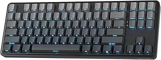 لوحة مفاتيح ألعاب K707 برو جي بي 80% بإضاءة ار جي بي، معدنية لاسلكية TKL بـ3 أنظمة اتصال/تبديل سريع للمبات ليد متجهة لأسفل/أغطية مفاتيحPBT متدرجة/مفاتيح خطية بتقنية خفض الضوضاء من 5 طبقات من ريدراجون