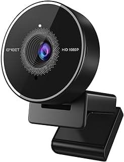 كاميرا ويب C955 للكمبيوتر 1080P من اي ميت، مع ميكروفون وغطاء للخصوصية، تصحيح تلقائي للضوء، مجال رؤية 70 درجة للاستخدام الشخصي بخاصية التوصيل والتشغيل لحماية البيانات، لمحترفي المكاتب والعاملين عن بعد