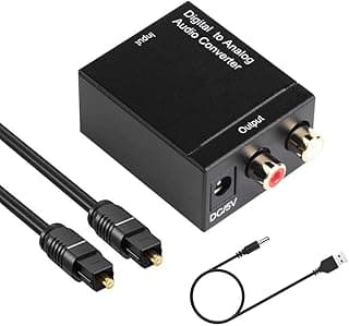 محول صوت من رقمي إلى تناظري Optic Coaxial RCA Toslink
