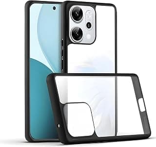 Jumo Magic.Mask Compatible with Oppo Reno 15 Series, Military-Grade Shockproof Anti-Yellowing, Slim Protective,Camera Lens Protective - Black Frame (Oppo Reno 15F)