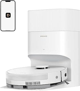 D20 Plus Robot Vacuum and Mop, 13,000Pa Suction, Self-Emptying with 5L Dust Bag, DuoBrush for Pet Hair, LDS Mapping, App & Voice Control, 5200mAh Battery, Ideal for Hard Floors & Carpets