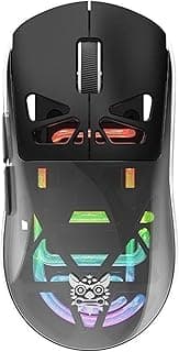 ماوس العاب لاسلكي CW930 RGB ثلاثي الاوضاع من اونكوما، بلوتوث 5.0، 2.4G لاسلكي وسلكي نوع C، 5 مستويات DPI قابلة للتعديل 800-4000، اضاءة RGB ديناميكية