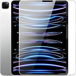 واقي شاشة زجاج مقوى متوافق مع iPad الجيل 10 مقاس 10.9 بوصة شفاف بوضوح عالي ومقاوم للخدش وسهل التركيب