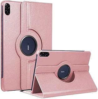 جراب لجهاز Honor Pad X9 مقاس 11.5 بوصة 2023 غطاء حماية قابل للدوران 360 درجة (ذهبي وردي)
