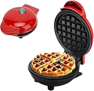 Happy Home Mini Waffle Maker, Waffle Maker with Non-Stick Coating, Waffle Makers, Deep Baking Plates Waffle Machine (Multicolor)