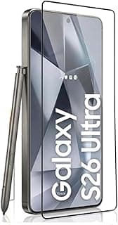 شاشة حماية زجاج مقوى BESHYAKA لهاتف سامسونج Galaxy S26 Ultra - وضوح HD، صلابة 9H، تدعم البصمة