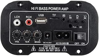 مكبر صوت ستيريو رقمي صغير بلوتوث 2.1 Hi-Fi مع خاصية الباس - USB/TF/ريموت، 220 فولت