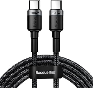 New Tough Series 100W 2Meter PD3.1 QC4.0 Super Fast Charging Cable USB-C to USB-C for Apple iPhone 15 Series,15 Pro Max, MacBook Series, iPad Pro Air, Airpods, for Apple Pro Display (Grey)
