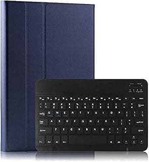 جراب جلد بكيبورد بلوتوث من Zealite متوافق مع هواوي Matepad 10.4 بوصة - ازرق داكن
