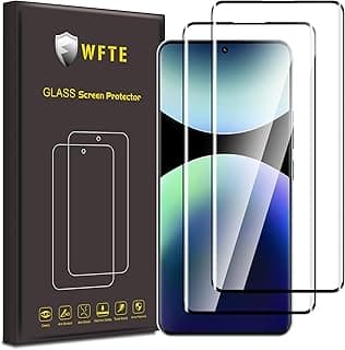 [عبوة من 2 اسكرينة زجاج لهاتف شاومي Redmi Note 14 Pro/Pro+ 5G، حماية كاملة 3D للشاشة بوضوح 99%، حماية مضادة للبصمات بصلابة 9H (أسود)