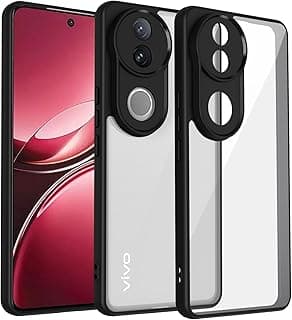 Case for Vivo V50 5G Lightweight Hybrid PC and TPU Shockproof Protective Case Cover Camera Protector for Vivo V50 5G - Clear