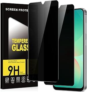 سكرينة حماية للخصوصية لسامسونج Galaxy A26 5G زجاج مقوى، صلابة 9H مضادة للتجسس، مقاومة للخدش، بدون فقاعات، عبوة من قطعتين