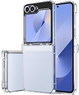 كفر سيليكون من Next Store متوافق مع سامسونج جالاكسي Z فليب 6 غطاء هاتف سامسونج Z Flip 6 شفاف مقاوم للصدمات، حافظات حماية نحيفة متوافقة مع هاتف سامسونج فليب 6 5G - شفاف
