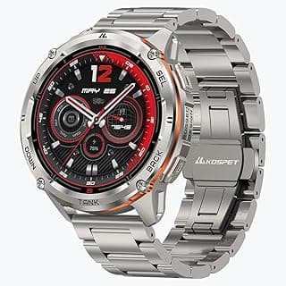 TANK T3 Ultra 2 Special Edition Dual Band Rugged Smartwatch – Silver, Military-Grade Durability, AMOLED Display, Waterproof, Fitness & Health Tracking