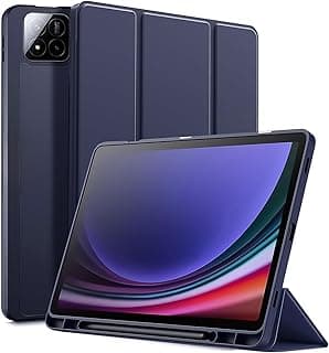 جراب شاومي Pad 7 / شاومي Pad 7 Pro 2024 مقاس 11.2 مع مكان للقلم، غطاء ذكي قابل للطي من السيليكون الناعم، خاصية النوم والاستيقاظ التلقائي (أزرق)