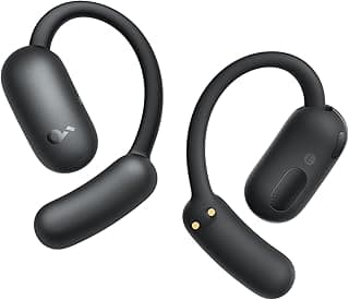 AeroFit 2 by Anker, Open-Ear Headphones, Adjustable Ear Hooks, Snug Fit, Rich Bass, Hi-Res Wireless Audio,42H Play,Bluetooth 5.4,Wireless Charging,IP55,AI Clear Calls,Open-Ear Earbuds,Black
