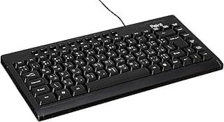 كيبورد Pt-350 صغير بسلك من بوينت، لون اسود