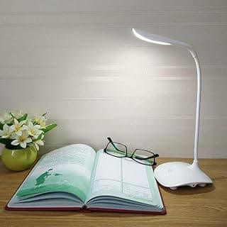 Desk Lamp Study Lamp Night Light, Table Lamp for Dorm Room Study Desk, 2000mAh Battery Operated for Study Room and Study Table