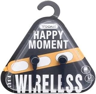 k333 wireless magnetic earphone happy moment design with microphone - black Headphones Headset