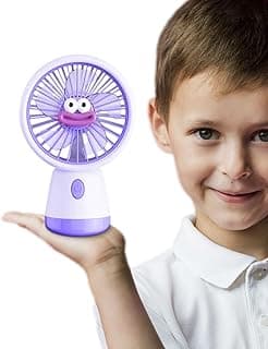Mini USB Fan Portable Handheld Desktop, 3-Speed Compact Personal Cooling Fan 1.5W for Home Office Travel YS-2325 (Purple)