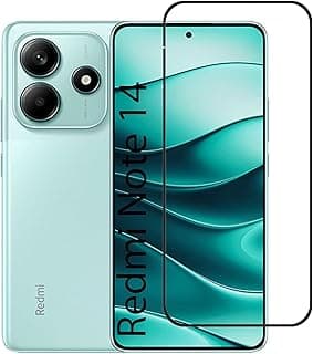 زجاج حماية للشاشة لشاومي Redmi Note 14 / Note 13 4G / Note11E Pro/Note 11 Pro، زجاج مقسى لاصق كامل، حماية من الحافة للحافة، تركيب سهل من Emodil ®