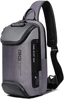 Fashion Waterproof Chest Bag Large Capacity 7082 BANGE New Oxford Grey
