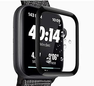 اسكرينة حماية 4D زجاج كامل بالغراء لهاتف Apple Watch Series 4 مقاس 44mm