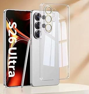 Skin Friendly Ultra Thin Slim Matte Case For Samsung Galaxy S26 Ultra Anti-fall Metal Lens Protection Cover for Galaxy S26 Ultra (Clear)