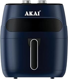 Akai Essential Air Fryer AK-200M-BU, Clear Window, 5.5L Capacity, 1350 Watt, Blue, 50 hz, 220V supply voltage