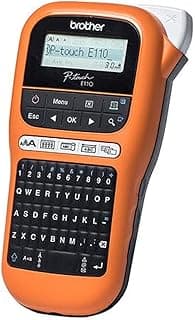 طابعة ملصقات PT-E110VP من براذر، أحادي اللون، بي تي E110VP