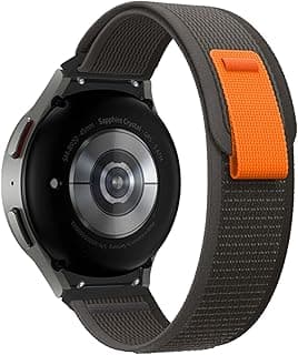 سوار نايلون بدون فراغات من Dl3 Mobilak متوافق مع سامسونج Galaxy Watch 6 5 4 مقاس 40mm 44mm/Watch 5 Pro مقاس 45mm/Watch 6 4 Classic مقاس 42mm 43mm 46mm 47mm، سوار رياضي Alpine Loop