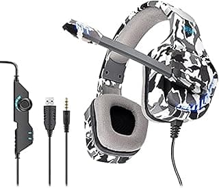 New-GT99 E-sports Gaming Headset,Multicolor Grey