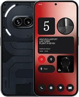 هاتف Nothing Phone (2a) 8/128 - أندرويد 14، كاميرا مزدوجة 50 ميجابكسل، بطارية 5000 مللي أمبير، شاشة AMOLED مرنة 6.7 بوصة، معالج Mediatek Dimensity 7200Pro، أسود