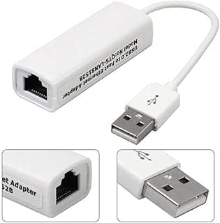 محول شبكة USB 2.0 إلى RJ45 لـ Mac/OS/Android (10/100Mbps)