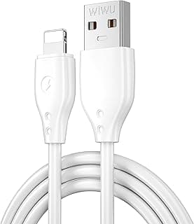 Wi-C001 Pioneer USB To Lightning Fast charging Cable 2.4A, Data sync, Super durable, 1M - White