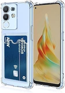 Case Compatible with Vivo Y29 4G / Vivo Y29 4G / Soft TPU Bumper Slim Fit Protective Cover with Card Holder Scratch Resistant