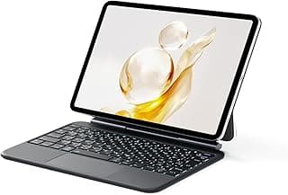 حافظة كيبورد ماجيك، متوافقة مع ايباد A16، الجيل 11/10، تصميم ايوين الياباني القياسي JIS، مفاتيح دخول عكسية من النوع L، مفاتيح تبديل يسار ويمين/مفاتيح سي ام دي، لوحة مفاتيح سحرية مغناطيسية