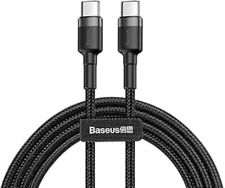 كابل شحن سريع 60 وات من USB-C إلى لهواوي/اوبو/انفينيكس/شاومي/ريدمي باسيوس 2 متر رمادي